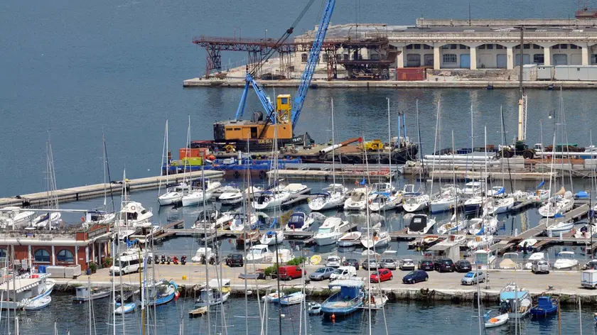 Una panoramica del Marina San Giusto