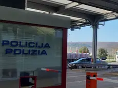 Il valico tra Slovenia e Croazia di Dragogna in Istria in una foto d’archivio