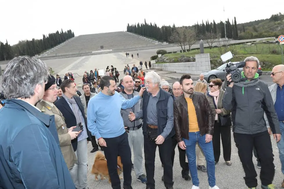 Bumbaca Gorizia 09.04.2018 Salvini a Redipuglia © Fotografia di Pierluigi Bumbaca