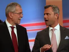 I due candidati Alexander van der Bellen e Norbert Hofer