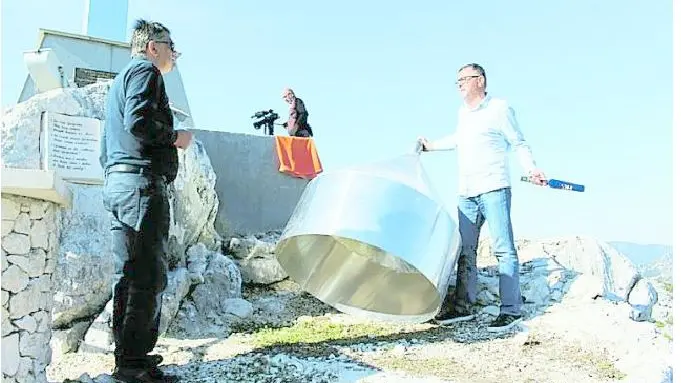 Il luogo del cantiere sul colle della Dalmazia dove sorgerà l'organo