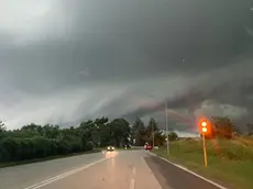 La supercella che si è formata a Udine nel luglio del 2022