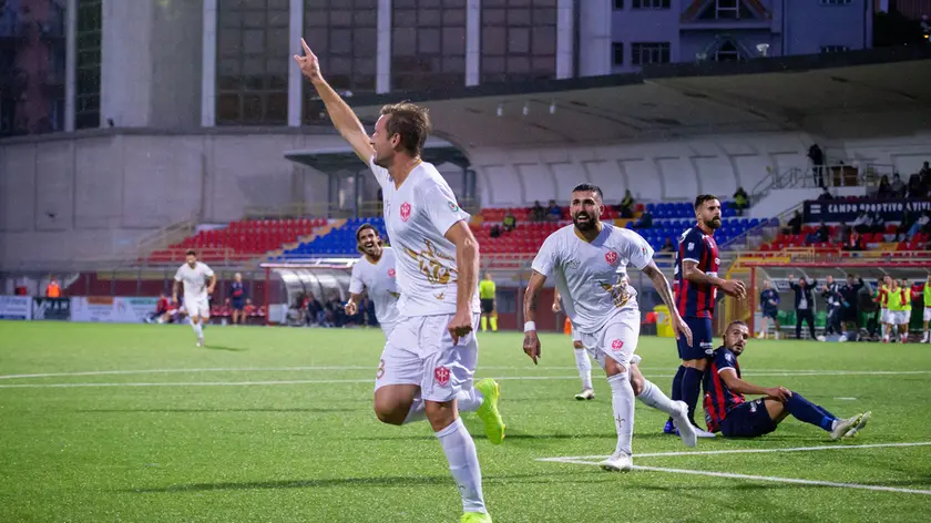 Lasorte Trieste 23/09/20 - Calcio, Coppa Italia, Potenza - Triestina, Esultanza Gol Maracchi, Foto Tony Vece / Lasorte