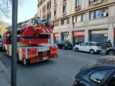 L'intervento dei vigili del fuoco a Gorizia