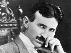 Nikola Tesla (1857-1943) American inventor. Photograph, 1915. --- Image by © Bettmann/CORBIS