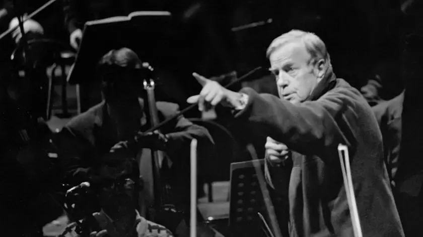 14/01/2000 Roma, Teatro dell' Opera, Franco Zeffirelli regista della Tosca