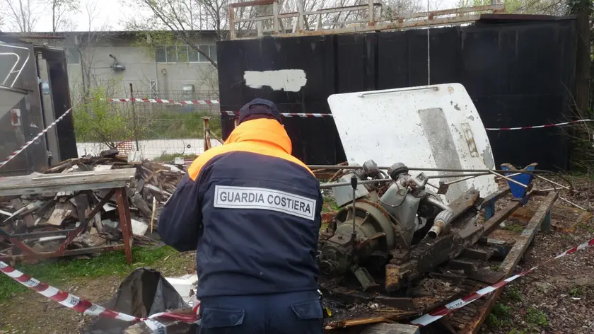 L'area sequestrata dalla Guardia Costiera