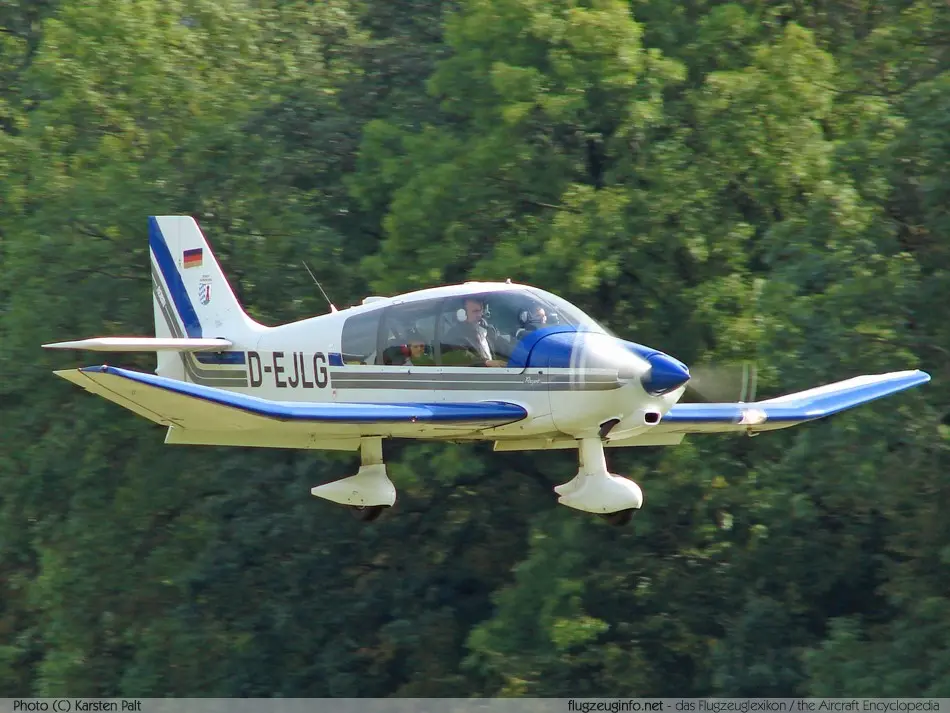 Un Robin Dr 400, velivolo come quello che si è schiantato a Divaccia