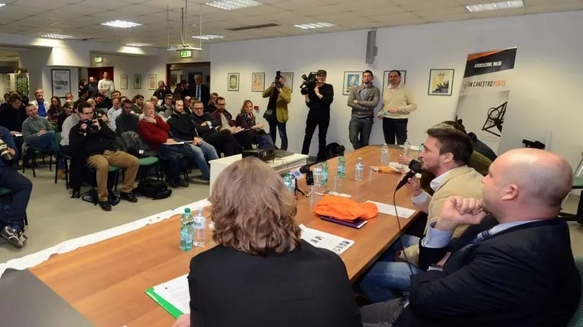 Foto BRUNI 22.02.16 Sede CONI-FIP-Ospite Gianmarco Pozzecco e Sergio Taucer