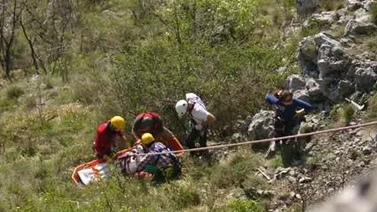 Soccorsi in Val Rosandra (archivio)