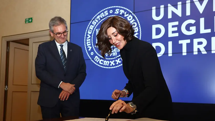 La ministra Bernini il 31 marzo scorso a Trieste con il Rettore dell'Università di Trieste Di Lenarda