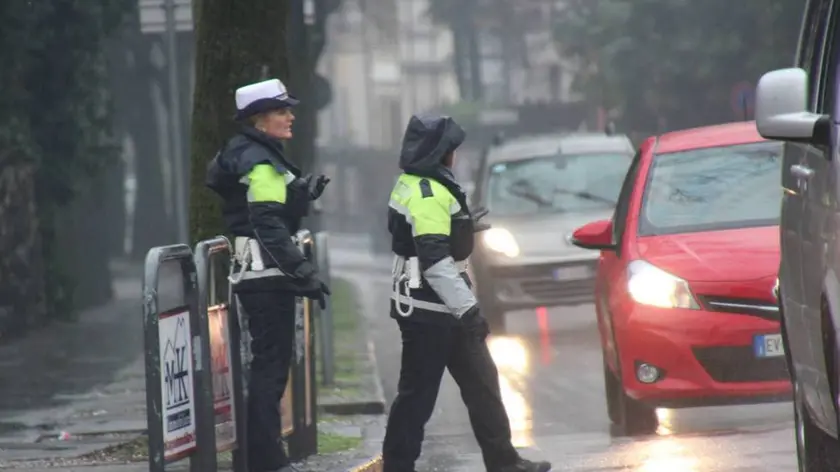 Bumbaca Gorizia 03_02_2016 Blocco del traffico e nebbia © Fotografia di Pierluigi Bumbaca