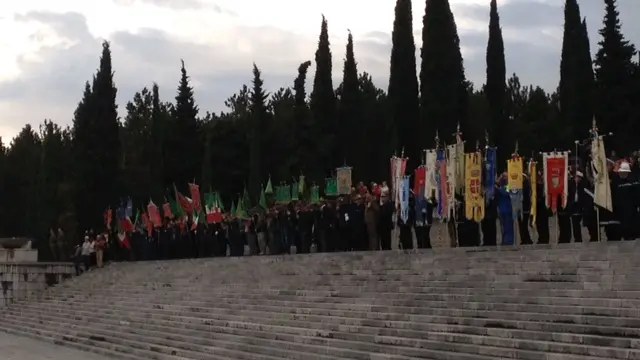 Un momento della cerimonia (Marega)