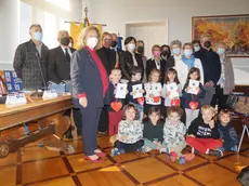 I protagonisti del Premio Bontà 2012 in municipio a Gradisca Marega