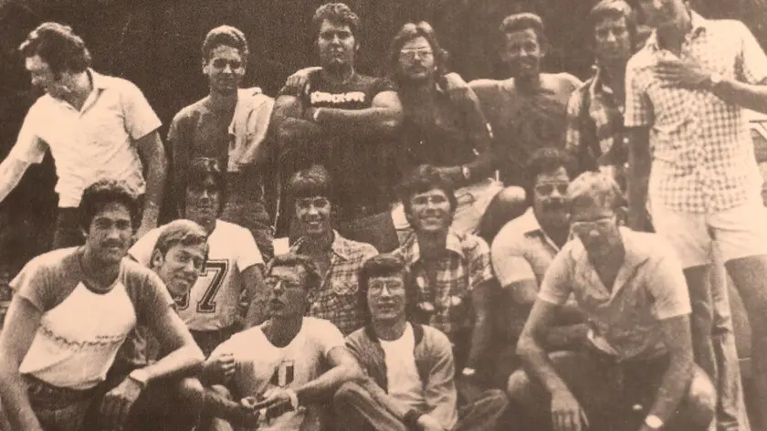 La squadra di atletica del '75