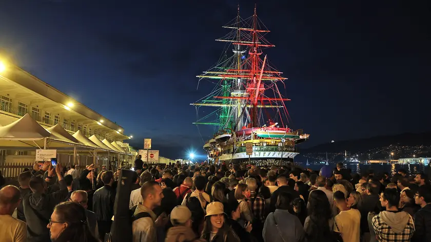 La Vespucci a Trieste in una foto scattata da andrea lasorte l’8 ottobre 2022