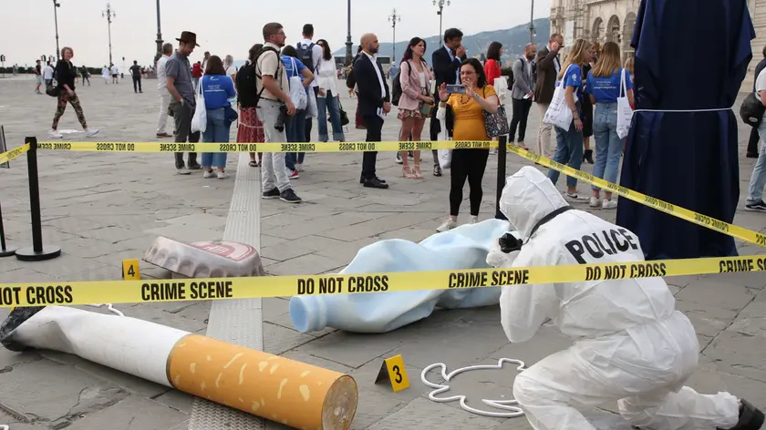 Lasorte Trieste 26/05/22 - Piazza Unità, Installazione BAT - Marevivo