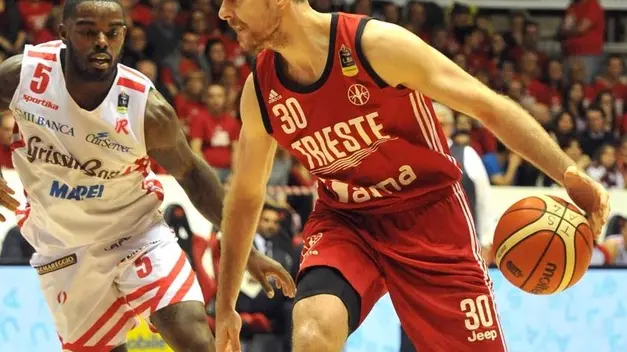 Foto BRUNI 14.04.2019 Campionato Basket serie A: Alma Trieste-Reggio Emilia--Dragic