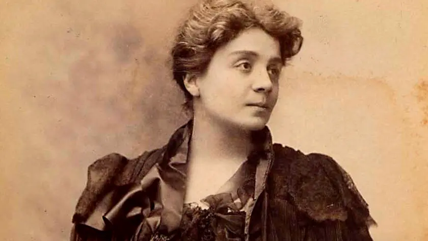 Eleonora Duse, Italian actress, 1896. Duse (1858-1924) in New York during her successful tour of the United States. From a private collection.