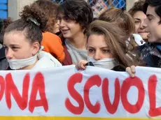 Una protesta degli studenti contro la Buona scuola