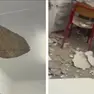Il crollo avvenuto in classe a Trieste