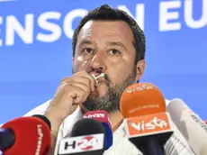 Deputy Premier and Interior Minister Matteo Salvini of League Party during a press conference in Milan, 26 May 2019. The European Parliament election is held by member countries of the European Union (EU) from 23 to 26 May 2019. ANSA/FLAVIO LO SCALZO