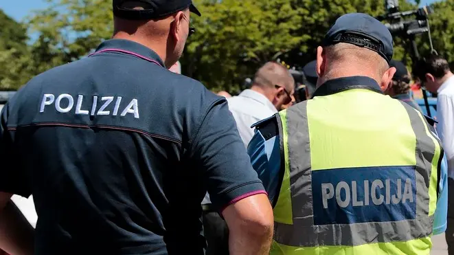 Silvano Trieste 2019-07-01 Confine di Basovizza, presentazione pattuglie miste italo-slovene.