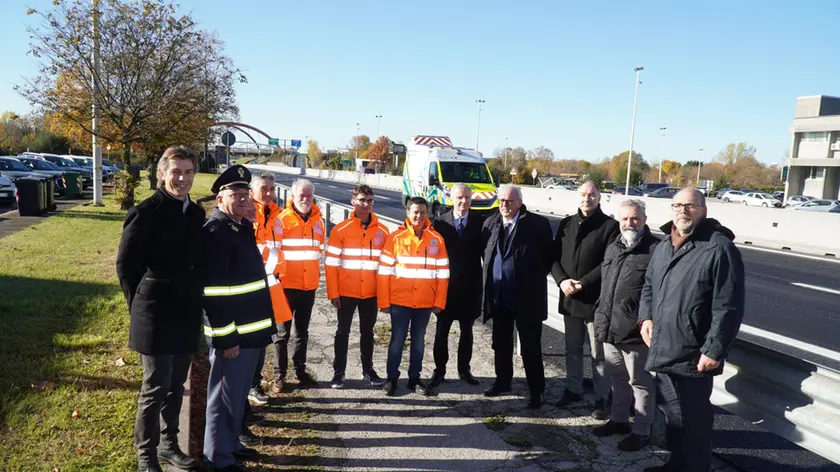 l’inaugurazione con il taglio del nastro dell’ultimo miglio Foto Roberto Marega