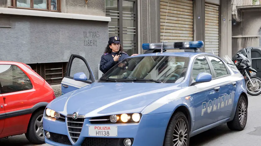 Una volante della polizia in una foto di archivio