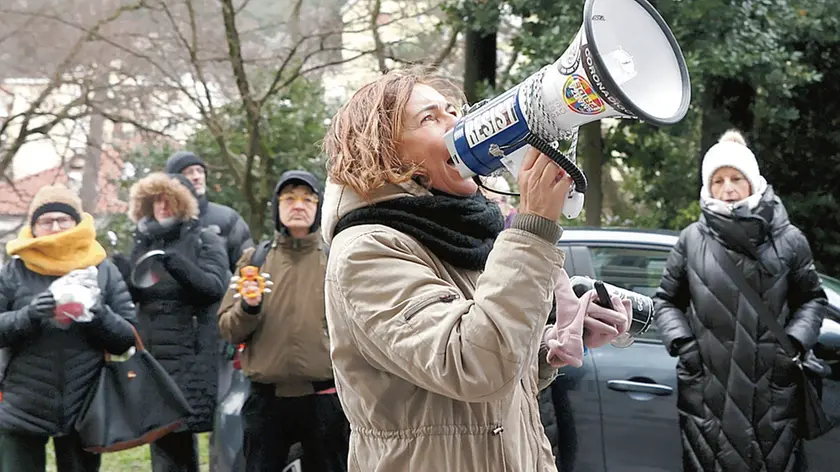 Lasorte Trieste 19/01/24 - Parco di S.Giovanni, Ex OPP, Direzione ASUGI, Protesta contro il Taglio dei Consultori