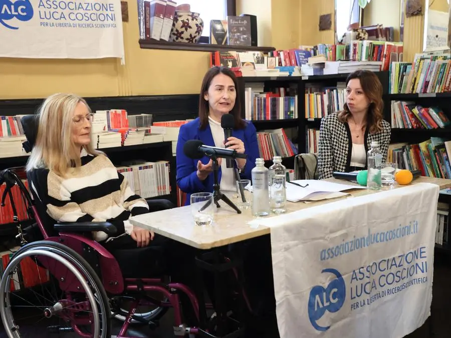 Lasorte Trieste 23/05/24 - Caffè S.Marco, Conferenza Stampa Associazione Luca Coscioni, Martina Oppelli