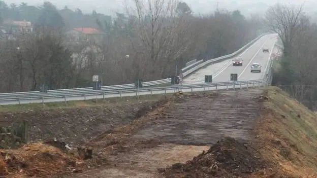 Bumbaca Gorizia 09.02.2016 Lavori per la SS 56 bis © Fotografia di Pierluigi Bumbaca
