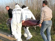 The dead body of Mirco Sacher found in Udine, Italy, 7 April. Two teenager told to investigators that they had killed the man after an attempted rape. ANSA/ALBERTO LANCIA