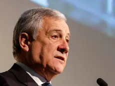 Il ministro degli Esteri Antonio Tajani durante la Conferenza sui Balcani occidentali a Trieste, 24 Gennaio 2023. Foto Ansa/GIUSEPPE LAMI ANSA
