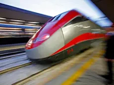 L'inaugurazione del treno Frecciarossa in una immagine di archivio.ANSA / ALESSANDRO DI MEO