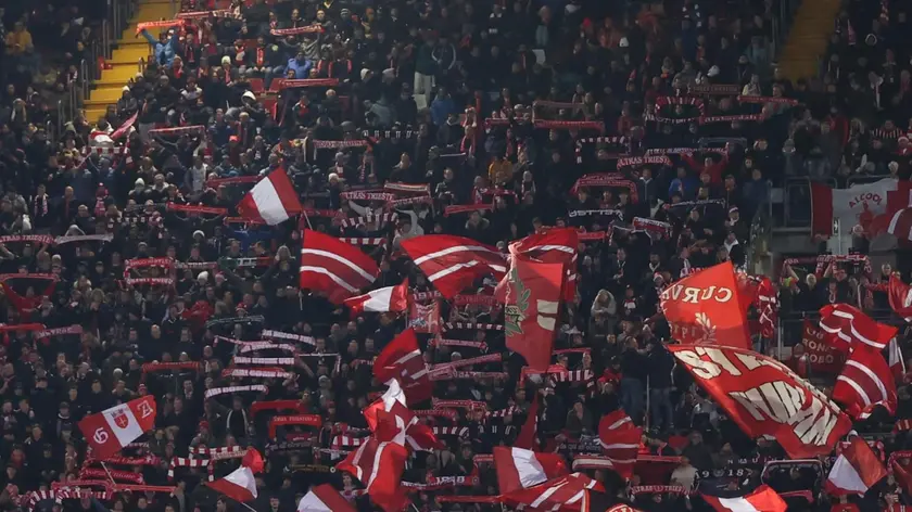 Lo stadio Rocco si prepara ad accogliere il play-off con la Giana Erminio Foto Andrea Lasorte