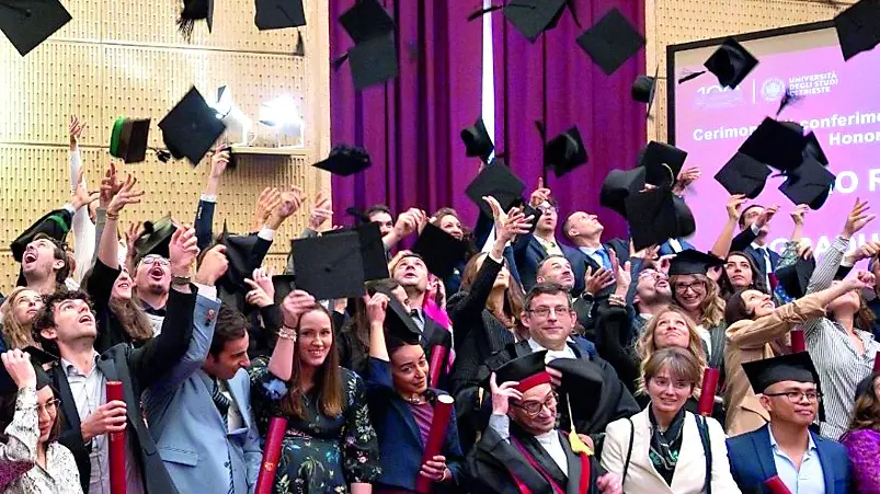 La cerimonia di diplomadegli studenti di phd dell’Ateneo