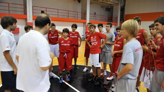 Foto BRUNI TRieste 27.09.2011 Basket Acegas/-Settore giovanile guidato da Pompeo