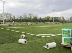 Silvano Trieste 24/05/2012 Ristrutturazione, Campo di Calcio di Prosecco