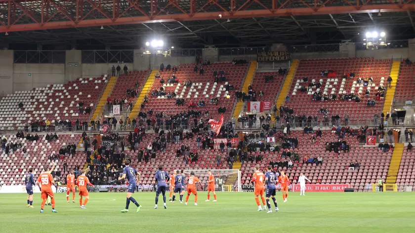 Stadio vuoto per la partita Tra Triestina e Renate vinta da quest'ultima Fotoservizio di Andrea Lasorte