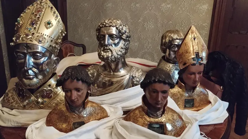 Alcuni dei tesori in mostra