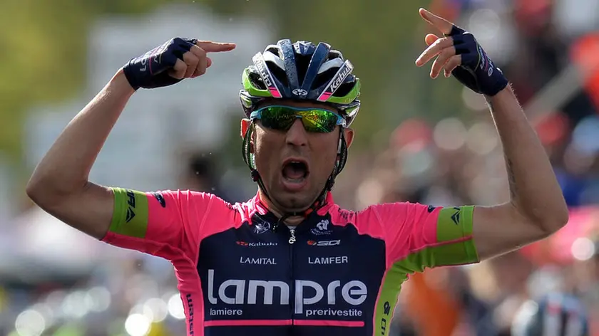 Gian Mattia D'Alberto / lapresse.14-05-2014 Viggiano.sport ciclismo.Giro d'Italia 2014.tappa 4 Taranto - Viggiano.nella foto: Ulissi Diego -Ita- (Lampre Merida), vincitore di tappa..Gian Mattia D'Alberto / lapresse.14-05-2014 Viggiano.Giro d'Italia 2014.stage 4 Taranto - Viggiano.in the photo: Ulissi Diego -Ita- (Lampre Merida), the winner........
