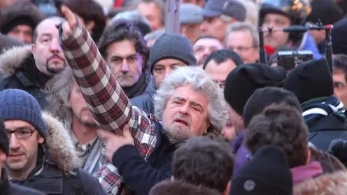 Lasorte Trieste 07/02/13 - Piazza della Borsa, Comizio Beppe Grillo