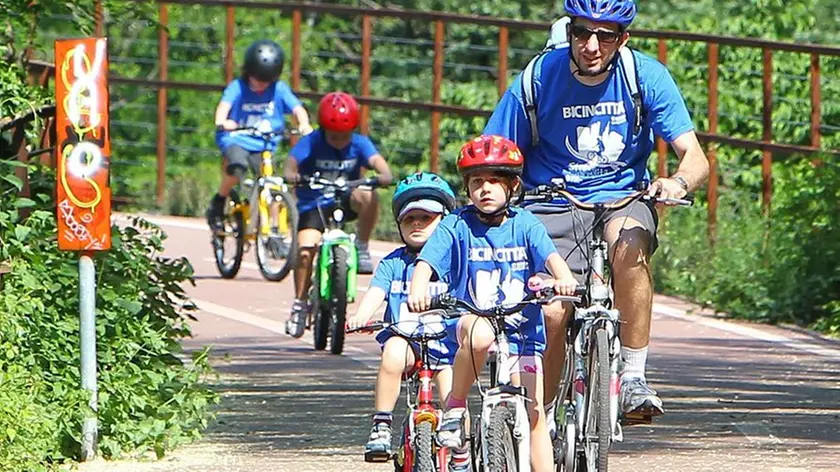 Piccoli e grandi cicloturisti