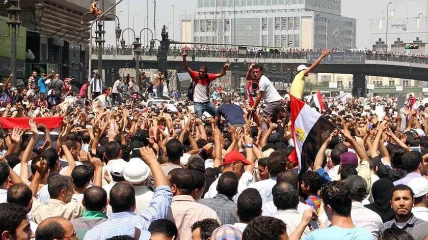 Una manifestazione di protesta al Cairo in una foto di archivio