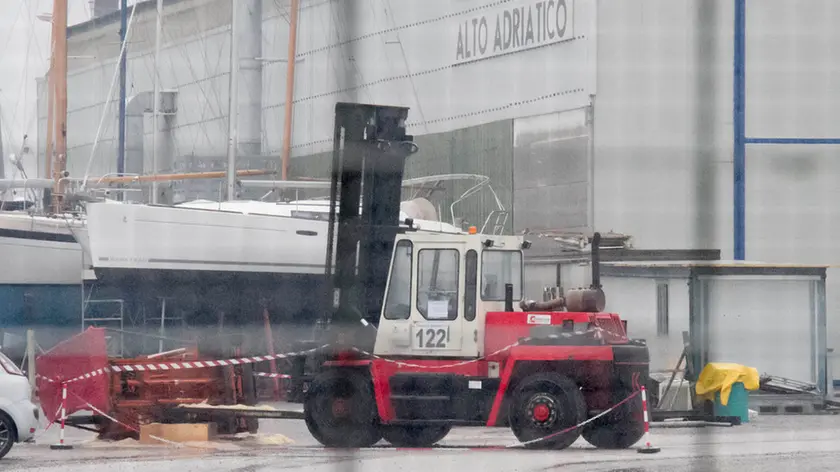 Bonaventura Monfalcone-01.02.2017 Cantiere Alto Adriatico-Luogo dell'infortunio-Monfalcone-foto di Katia Bonaventura