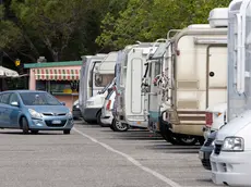 Camper a Barcola (Foto d'archivio)