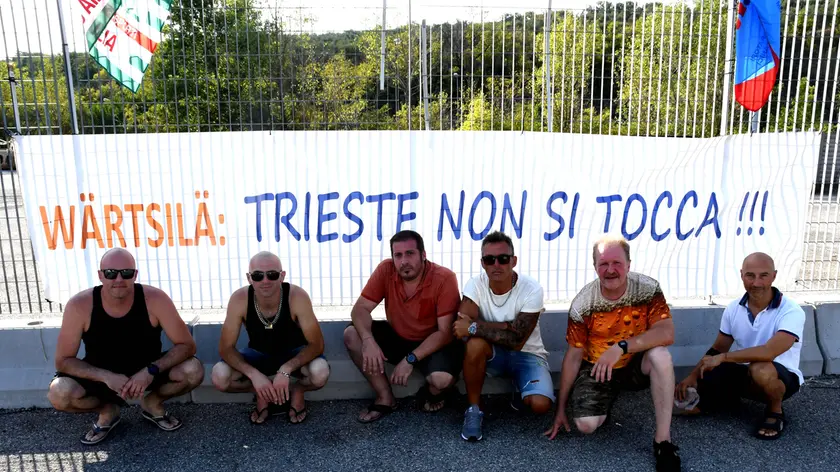 Foto Bruni Trieste 23.07.22 Wartsila- sabato pomeriggio con i manifestanti