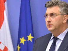 epa06357805 Croatian Prime Minister Andrej Plenkovic gives a statement to the media as official Croatian reaction, in Zagreb, 29 November 2017 after Bosnian Croat General Slobodan Praljak died in The Hague due to the poison he swallowed during his appeals trial at the International Criminal Tribunal for the former Yugoslavia (ICTY) earlier in the day. Praljak was heared yelling, 'I am not a war criminal!' as he drank portion from a small bottle, in response to losing his appeal against a 20-year prison sentence at the ICTY, in the Netherlands. EPA/STR