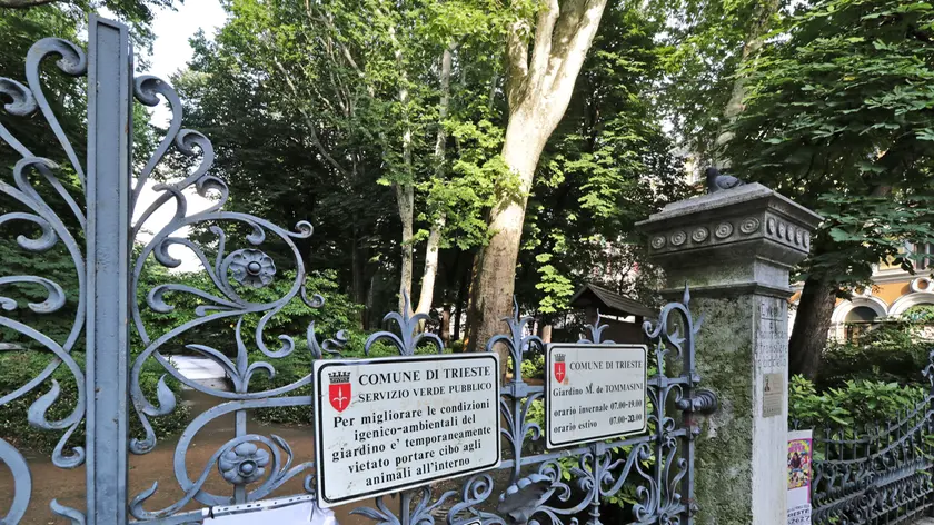 Giardino Pubblico Muzio de Tommasini chiuso Foto Andrea Lasorte